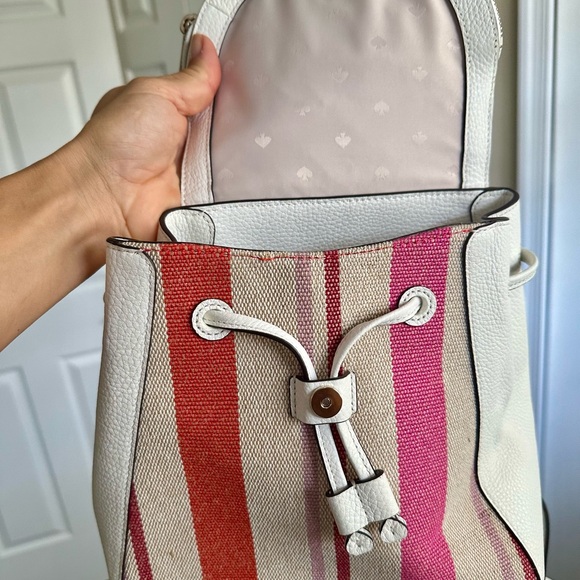 Kate Spade Multicolor Striped Backpack (EXCELLENT CONDITION) - Picture 6 of 9